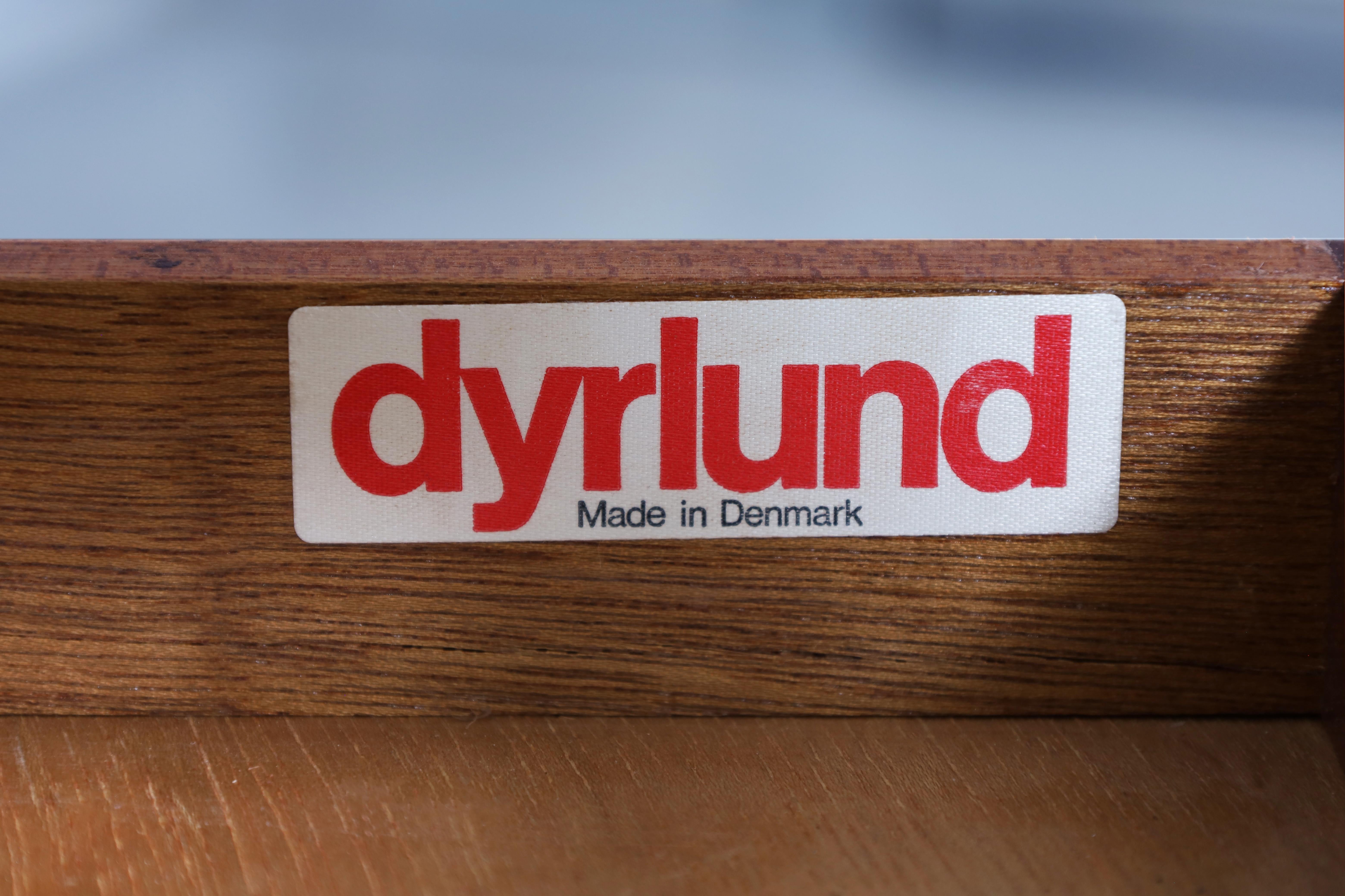 Danish Modern Rosewood Tambour Door Credenza by Dyrlund 9
