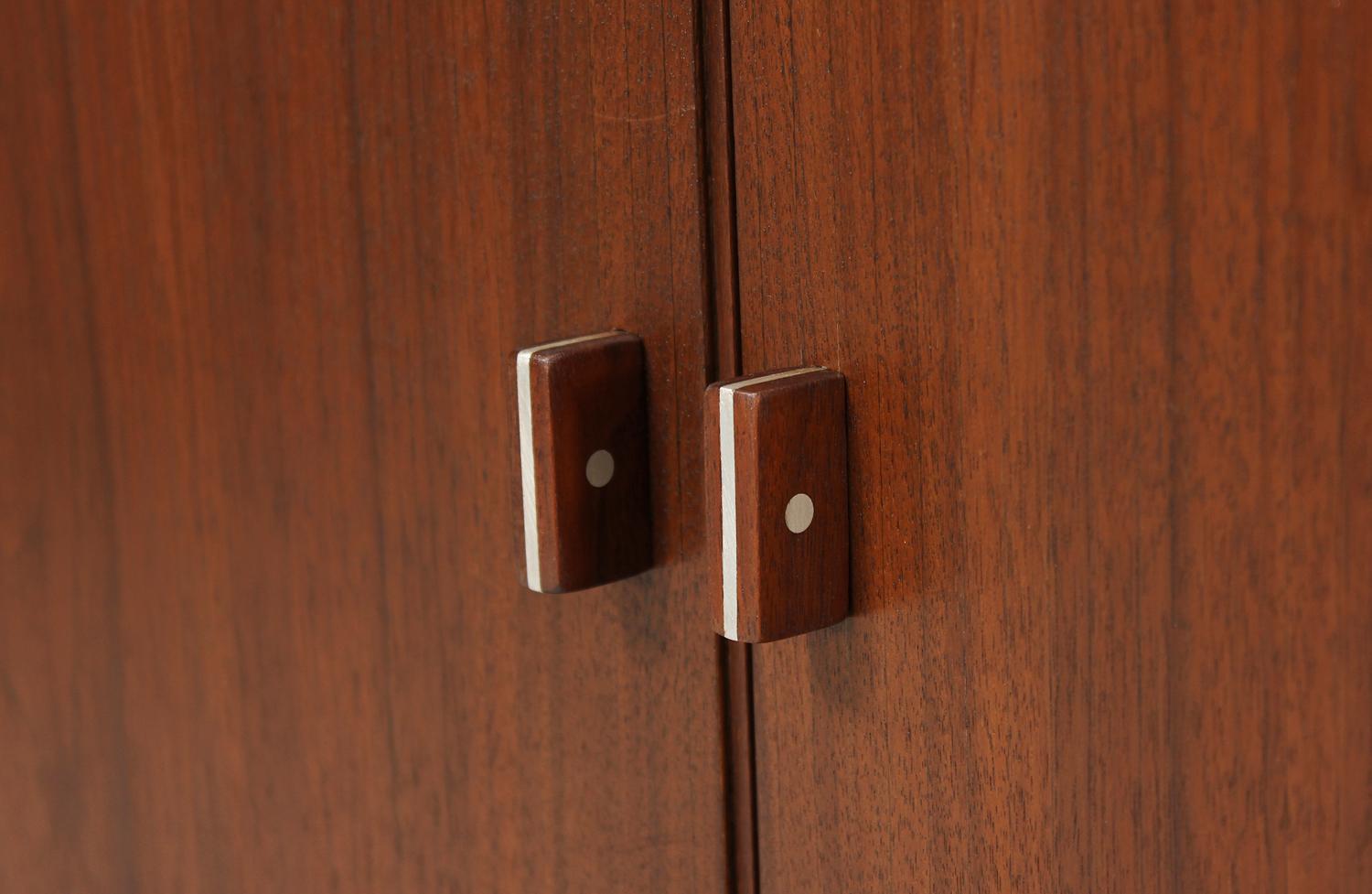 Danish Modern Tambour-Door Credenza by Peter Løvig Nielsen 1