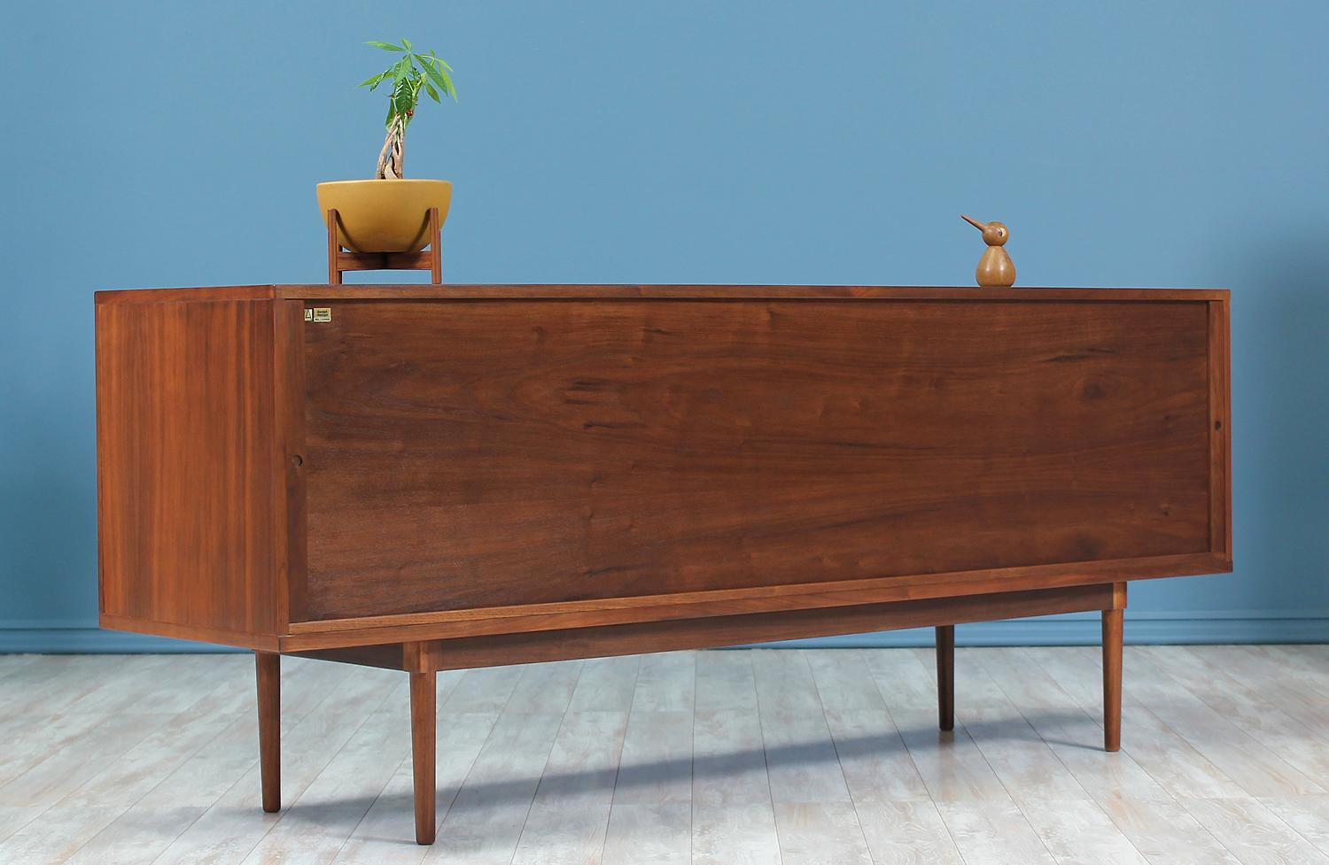 Danish Modern Tambour-Door Credenza by Peter Løvig Nielsen 2