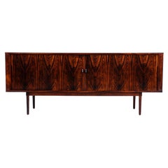 Danish Modern Tambour-Door Rosewood Credenza by Peter Løvig Nielsen