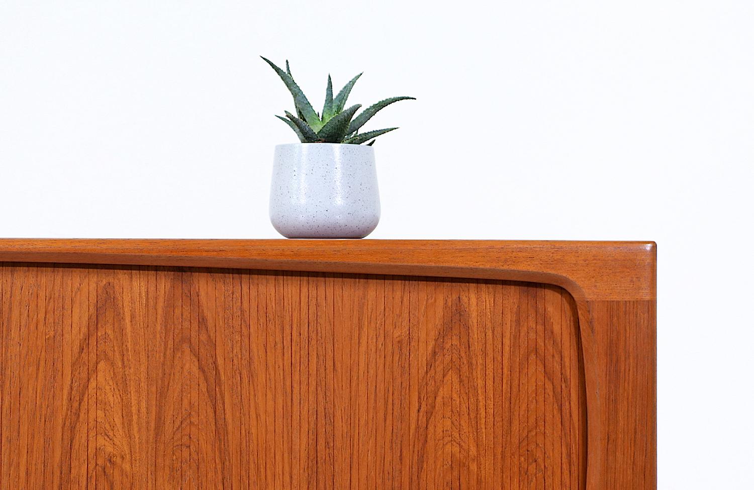 Danish Modern Tambour-Door Teak Credenza by Bernhard Pedersen & Son 5