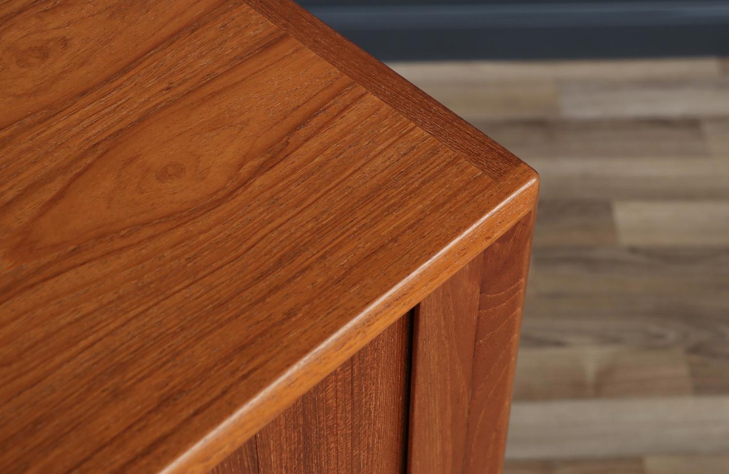 Expertly Restored - Danish Modern Tambour-Door Teak Credenza by Svend A. Larsen 6