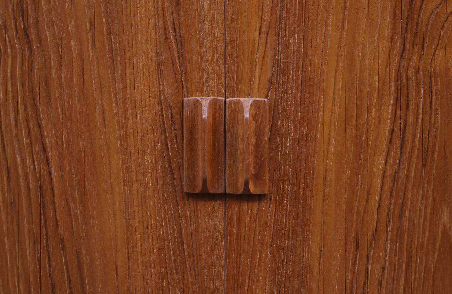 Expertly Restored - Danish Modern Tambour-Door Teak Credenza by Svend A. Larsen 10