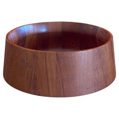 Danish Modern Tapered Staved Teak Bowl by Jens Quistgaard for Dansk