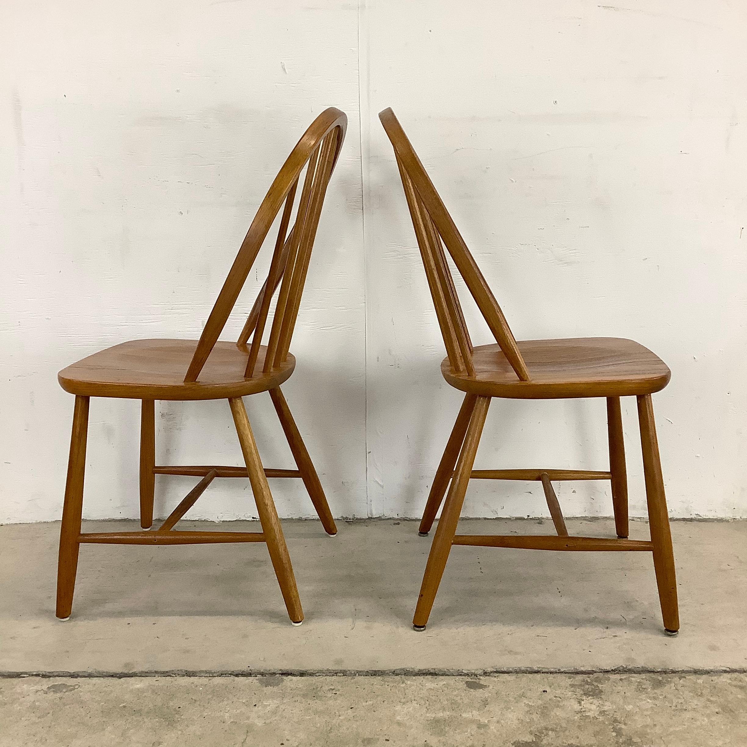 Danish Modern Tarm Stole Teak Dining Chairs- Set Four In Fair Condition In Trenton, NJ