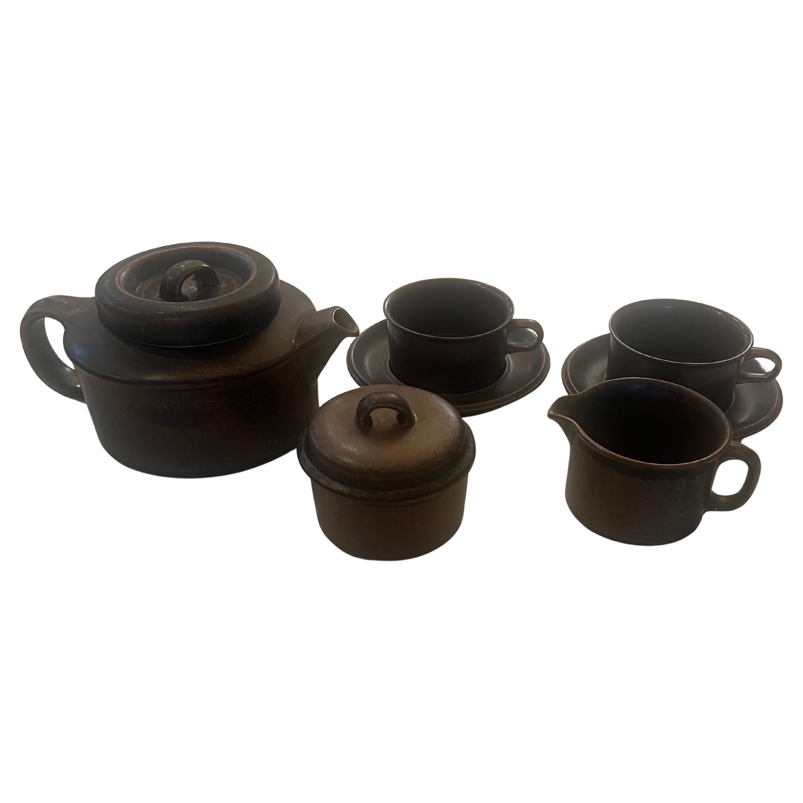 XX secolo Set da tè e caffè danese moderno Model Ruska, di Ulla Procope per Arabia, anni '70 in vendita