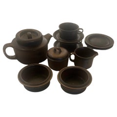 Vintage Danish Modern Tea Coffee Set Model Ruska, by Ulla Procope for Arabia, 1970s