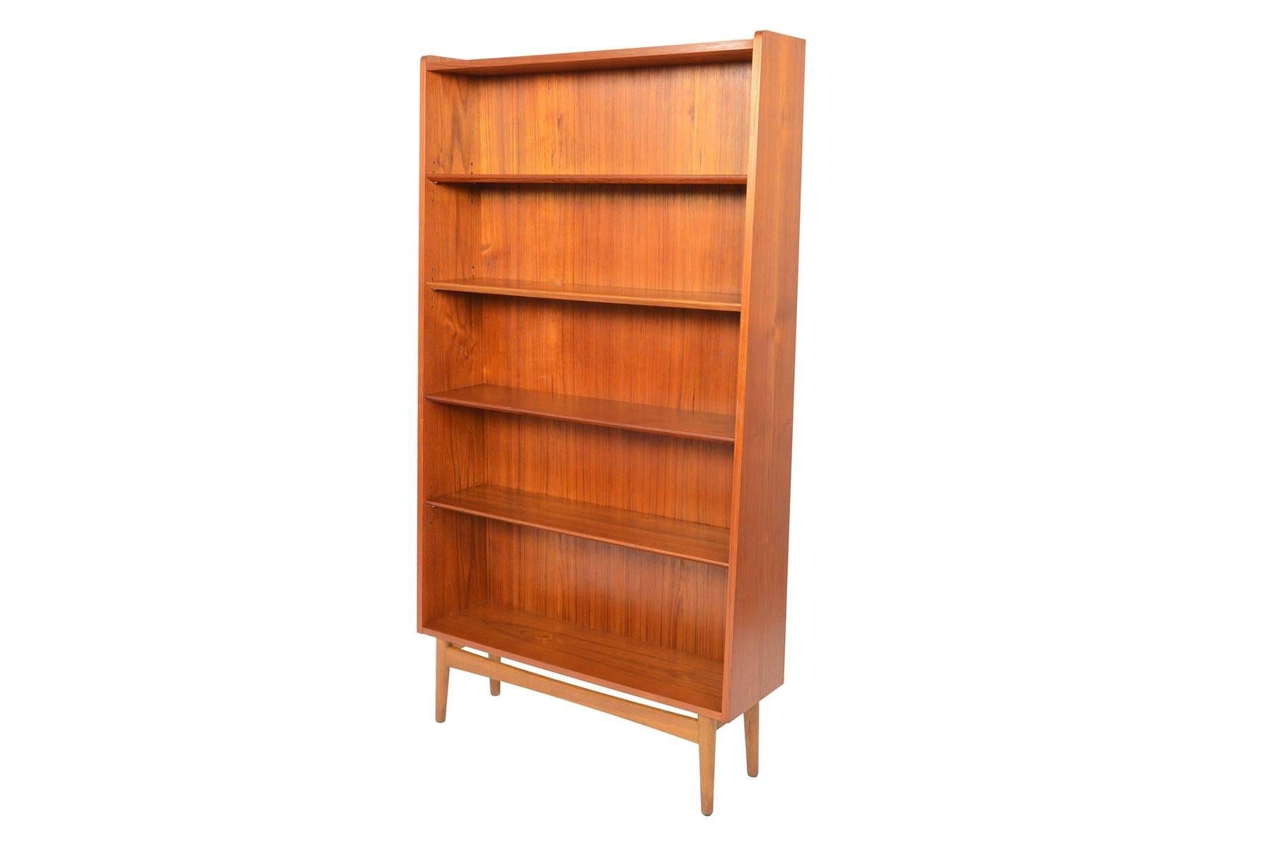 20th Century Danish Modern Teak and Oak Bookcase by Bornholm