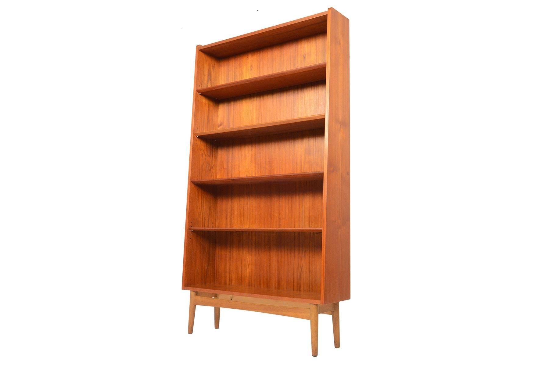 Danish Modern Teak and Oak Bookcase by Bornholm 1