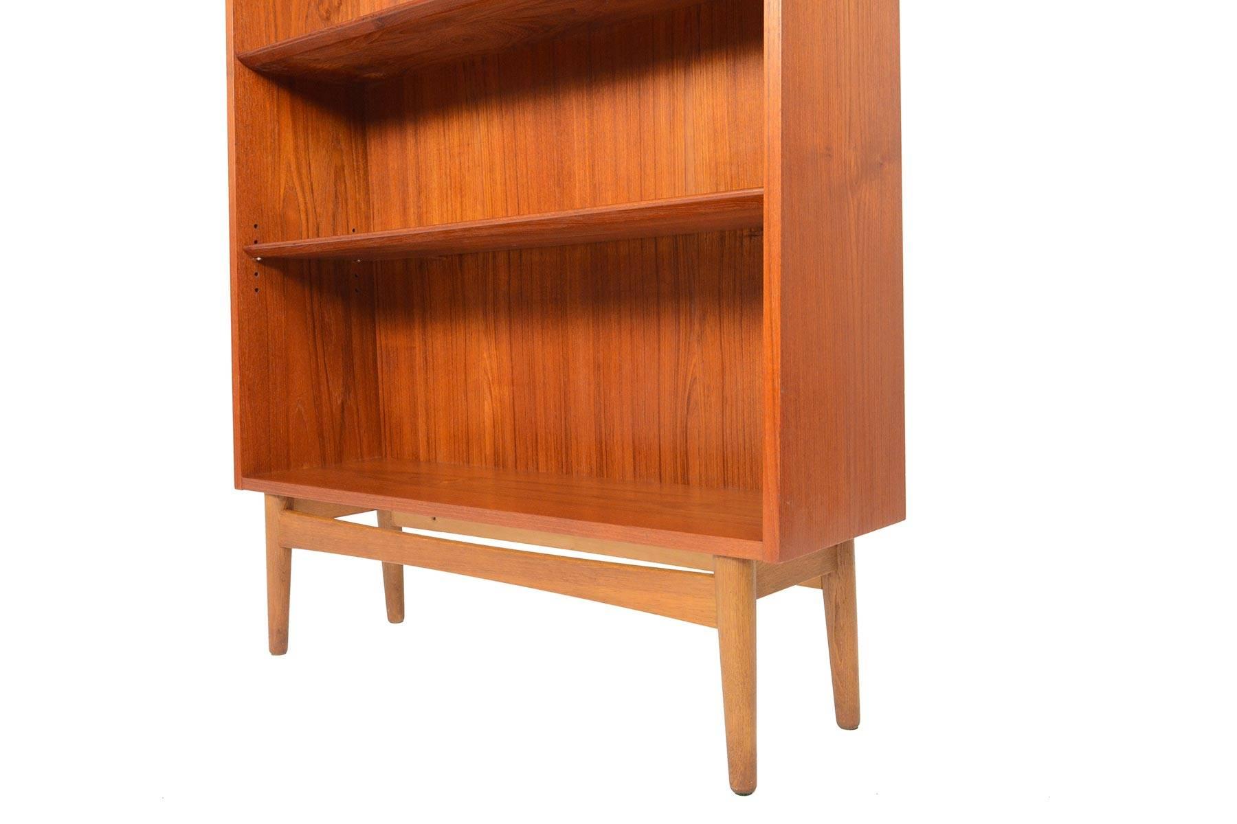 Danish Modern Teak and Oak Bookcase by Bornholm 2