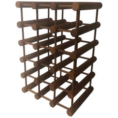 Porte pour 15 bouteilles en teck, style danois moderne, de Nissen Langaa