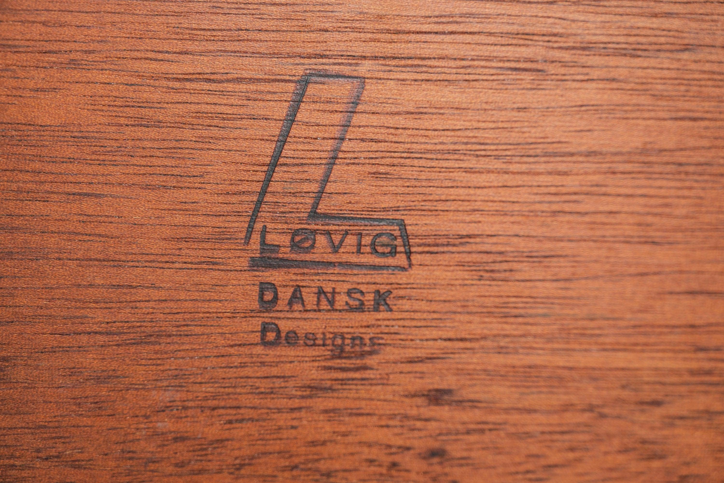 Danish Modern Teak 2-Door Sideboard by Peter Lovig Nielsen for Dansk Designs For Sale 5