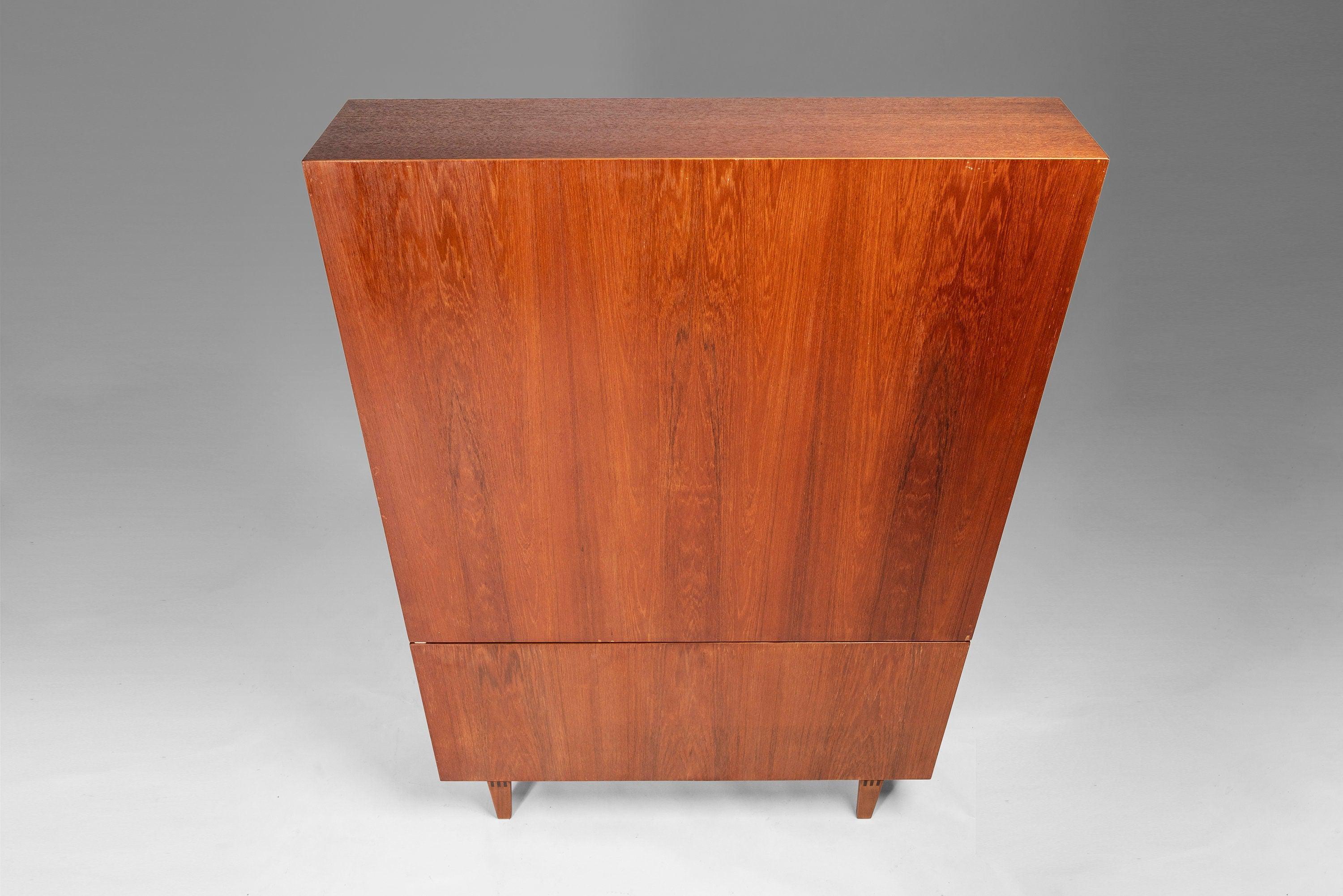 Danish Modern Teak 2-Door Sideboard w/ Topper by Peter Lovig Nielsen for Dansk In Good Condition In Deland, FL