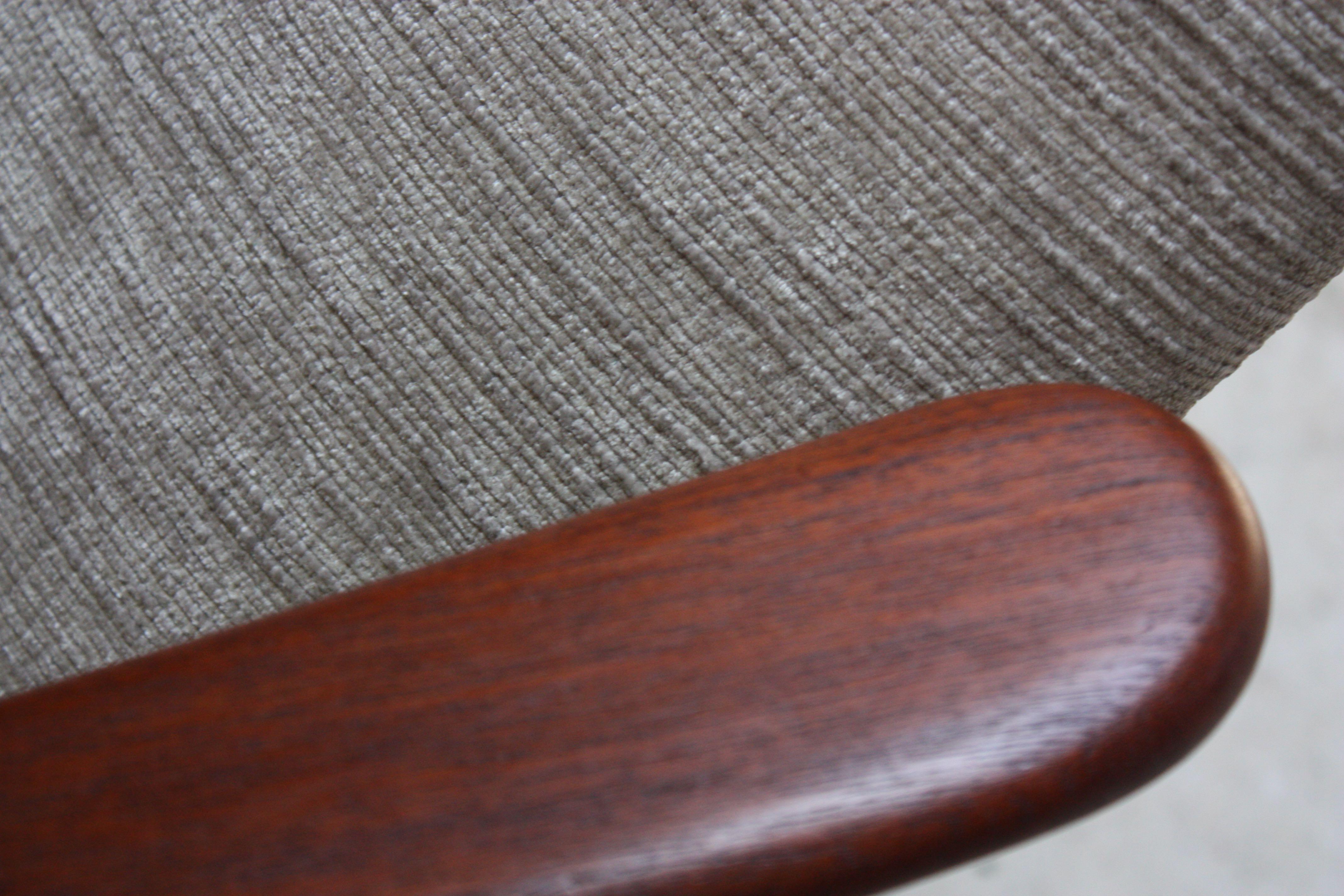 Danish Modern Teak Adjustable Lounge Chair and Ottoman by Søren Ladefoged 2
