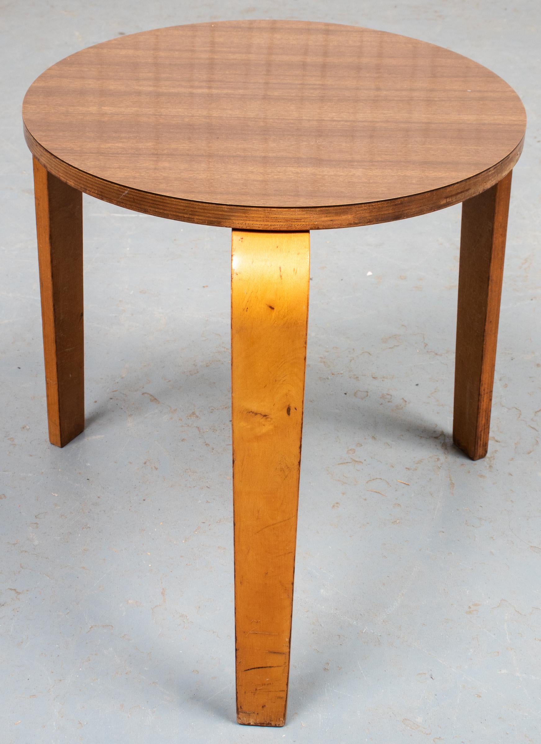 Danish Modern Teak and Laminate Side Table In Good Condition For Sale In New York, NY