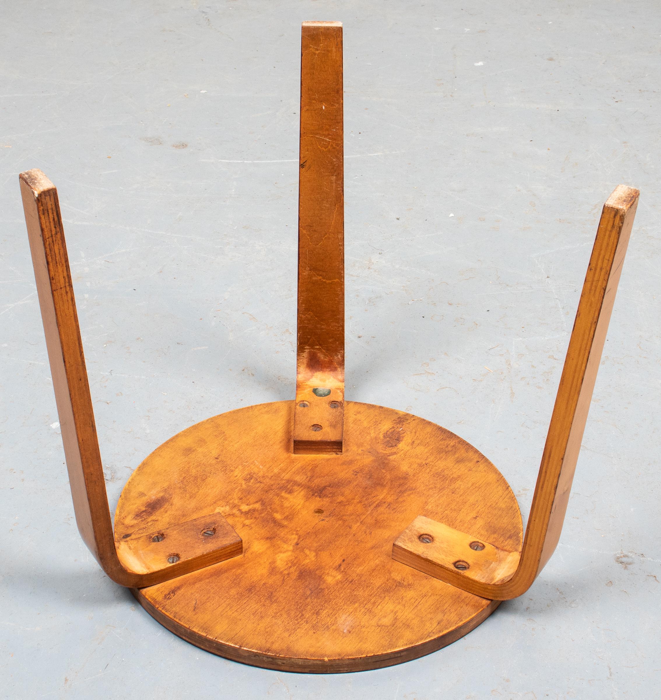 20th Century Danish Modern Teak and Laminate Side Table For Sale