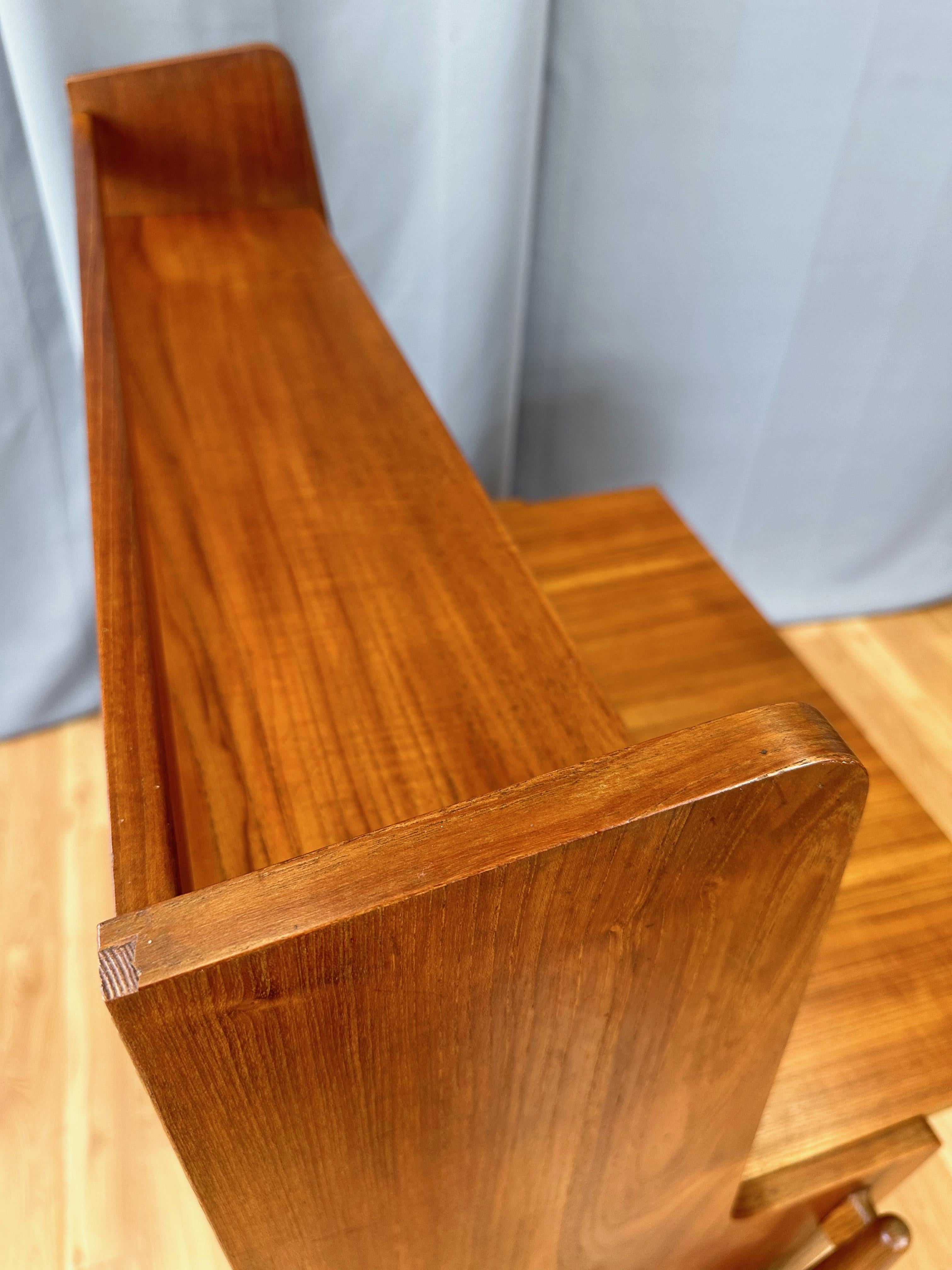 Danish Modern Teak and Oak Drop-Front Secretary Desk or Vanity, 1951 10