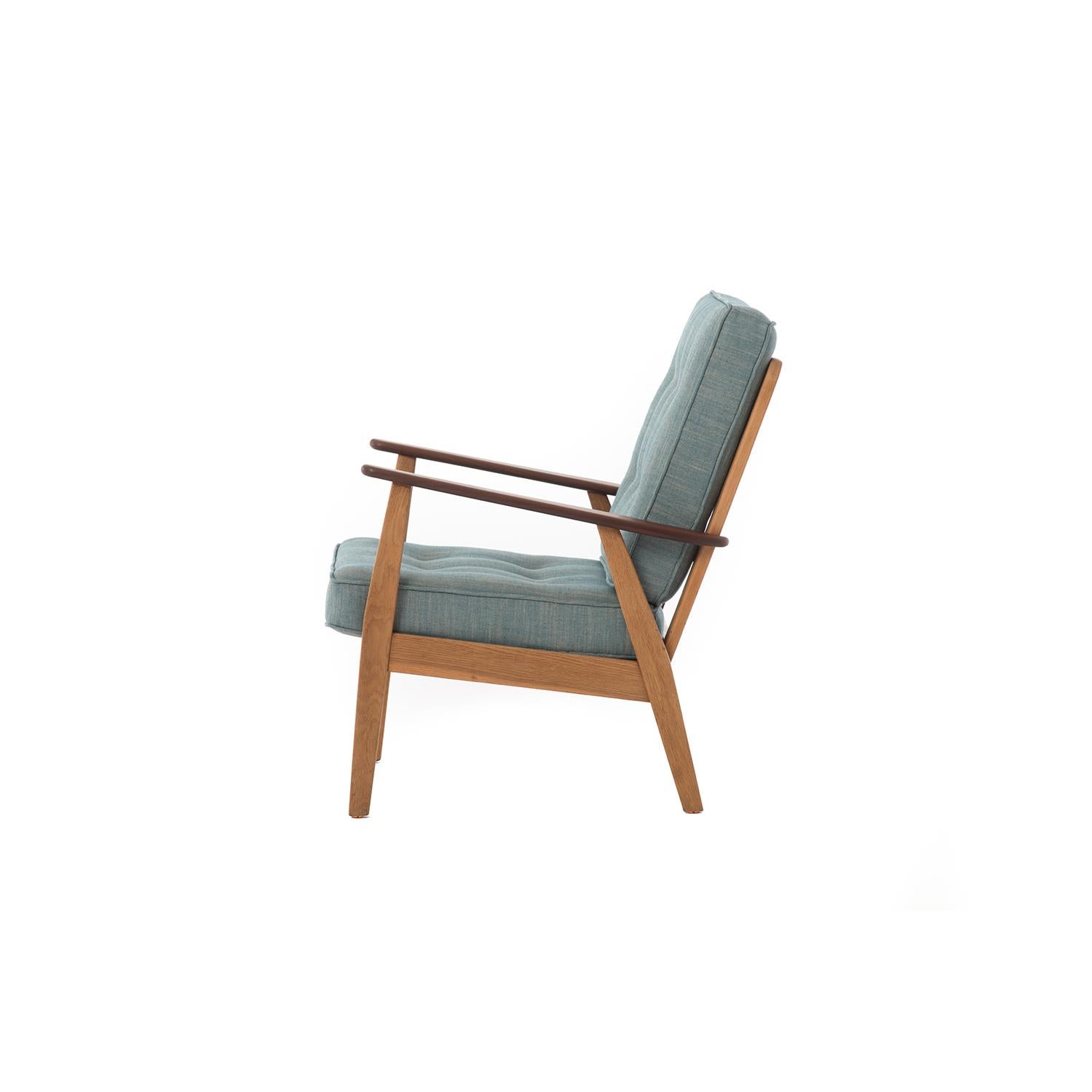 Scandinavian Modern Danish Modern Teak and Oak Lounge Chair