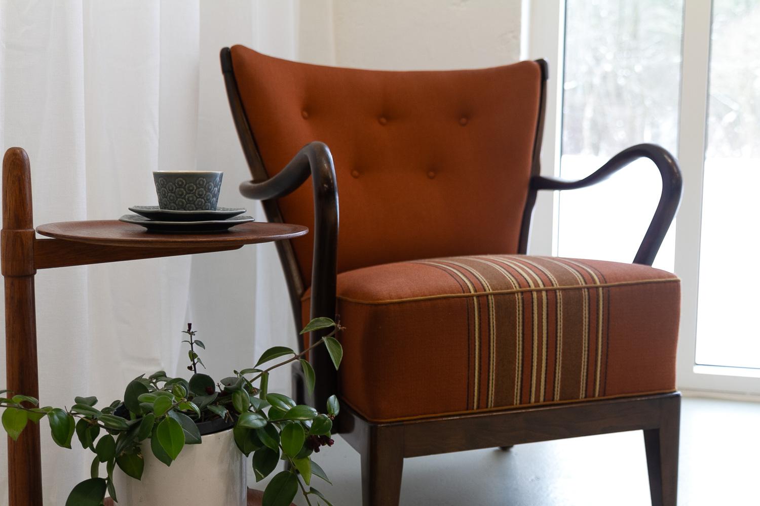 Danish Modern Teak and Oak Side Table by Edmund Jørgensen, 1950s. 13