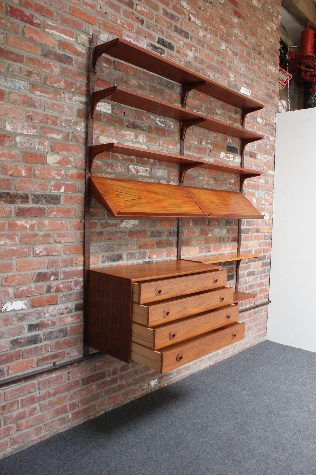 Danish Modern Teak and Rosewood Wall Unit Wall by Rud Thygesen & Johnny Sørensen For Sale 10