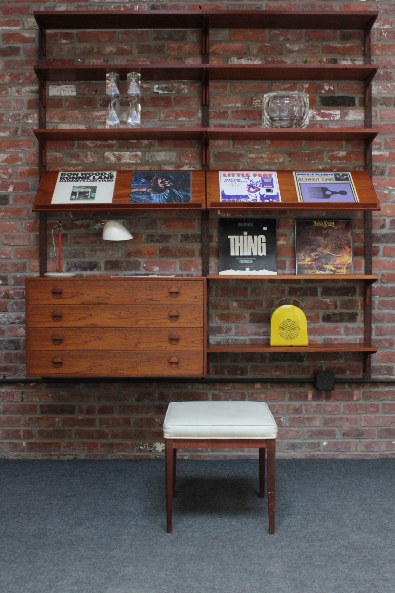 Danish Modern Teak and Rosewood Wall Unit Wall by Rud Thygesen & Johnny Sørensen In Good Condition For Sale In Brooklyn, NY