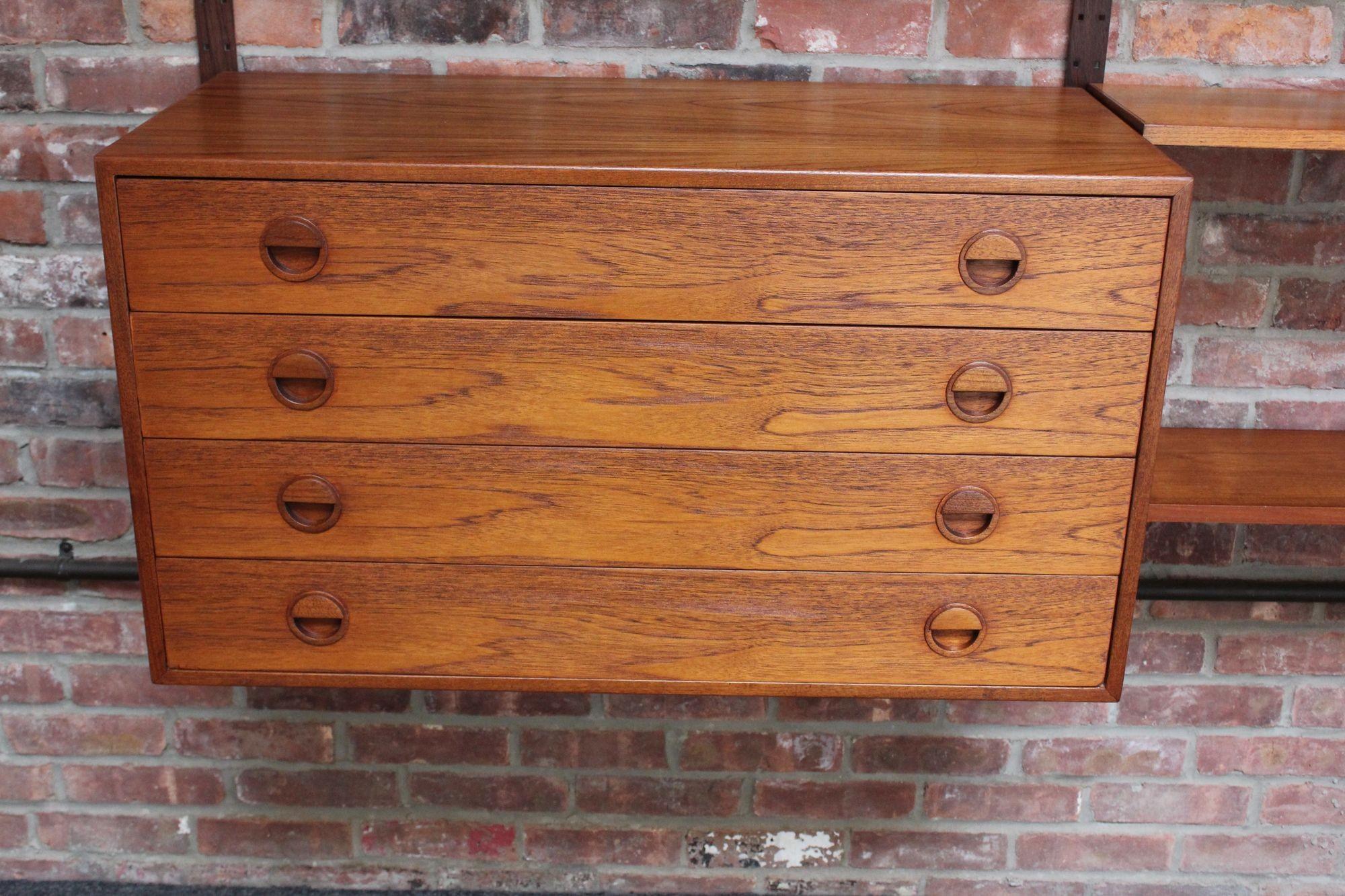 Danish Modern Teak and Rosewood Wall Unit Wall by Rud Thygesen & Johnny Sørensen For Sale 1