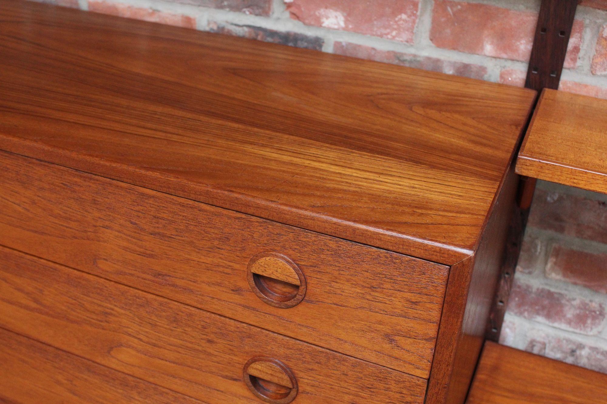 Danish Modern Teak and Rosewood Wall Unit Wall by Rud Thygesen & Johnny Sørensen For Sale 3