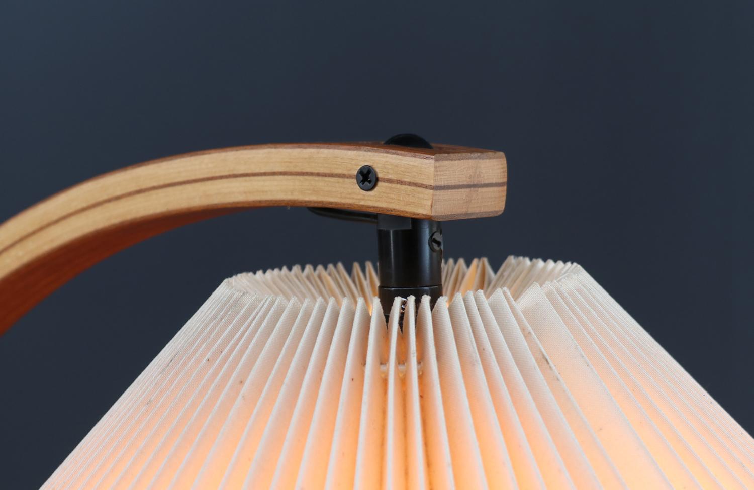 Expertly Restored - Danish Modern Teak Arc Floor Lamp by Mads Caprani For Sale 4