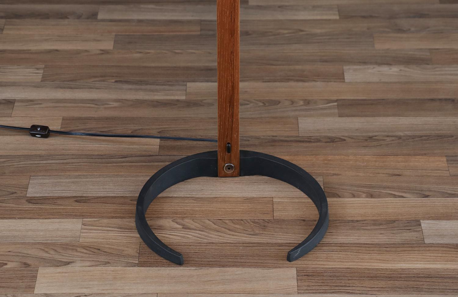 Expertly Restored - Danish Modern Teak Arc Floor Lamp by Mads Caprani 6