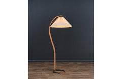 Expertly Restored - Danish Modern Teak Arc Floor Lamp by Mads Caprani