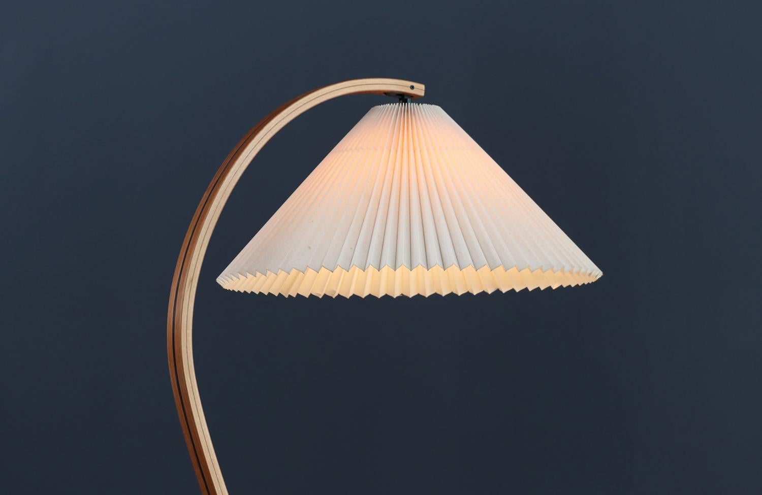 Expertly Restored - Danish Modern Teak Arc Floor Lamp by Mads Caprani 2
