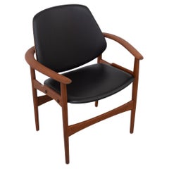 Danish Modern Teak Armchair by Arne Hovmand-Olsen, 1960s.