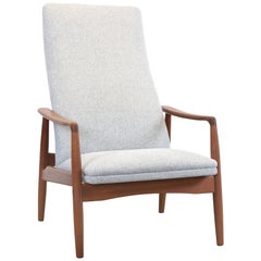 Fauteuil moderne danois en teck de Søren Ladefoged pour SL Mobler:: 1960