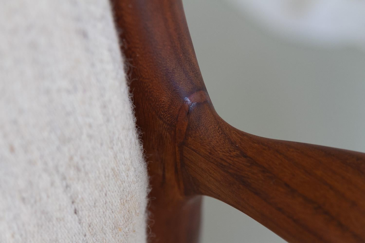 Poltrone moderne danesi in teak, anni '50. Set di 2. in vendita 6