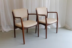Danish Modern Teak Armchairs, 1950s. Set of 2.