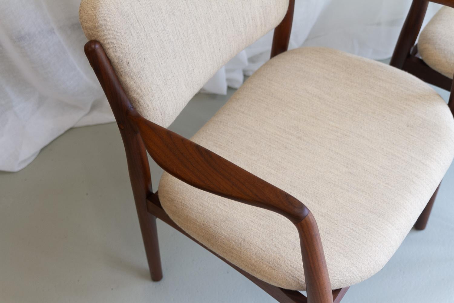 Danese Poltrone moderne danesi in teak, anni '50. Set di 2. in vendita