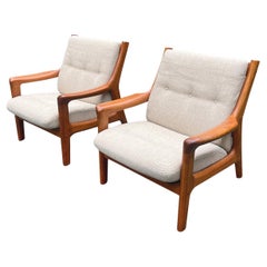 Danish Modern Teak Armchairs by Gustav Thams - a Pair