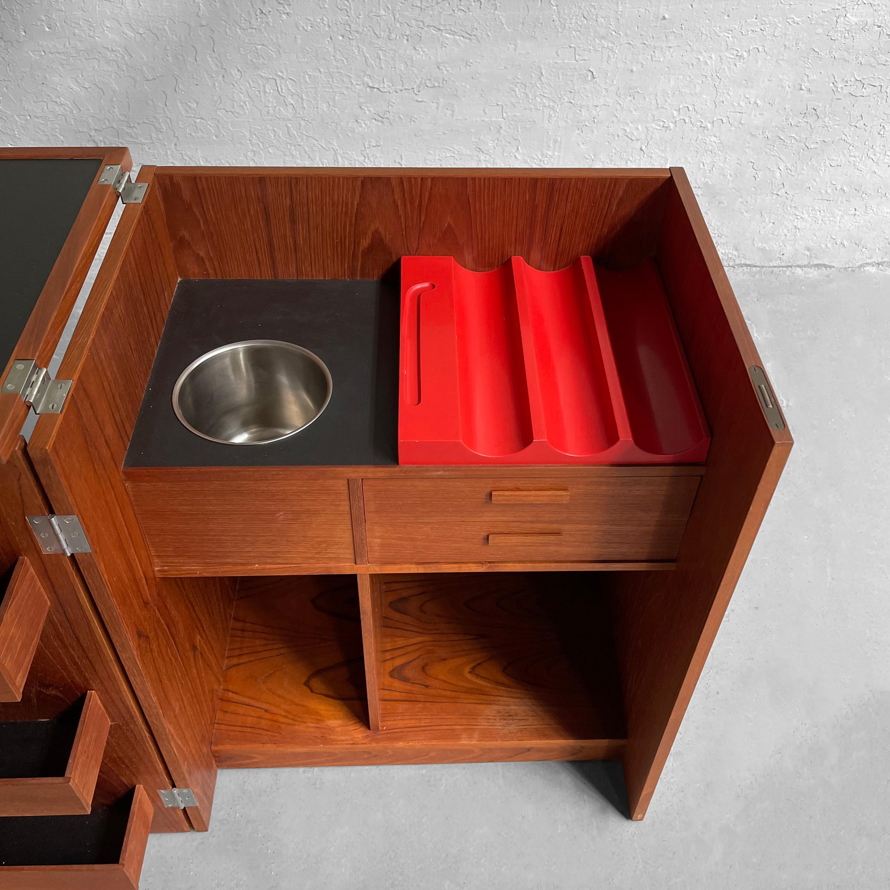 Danish Modern Teak Bar Cabinet by Eric Buch for Dyrlund 4