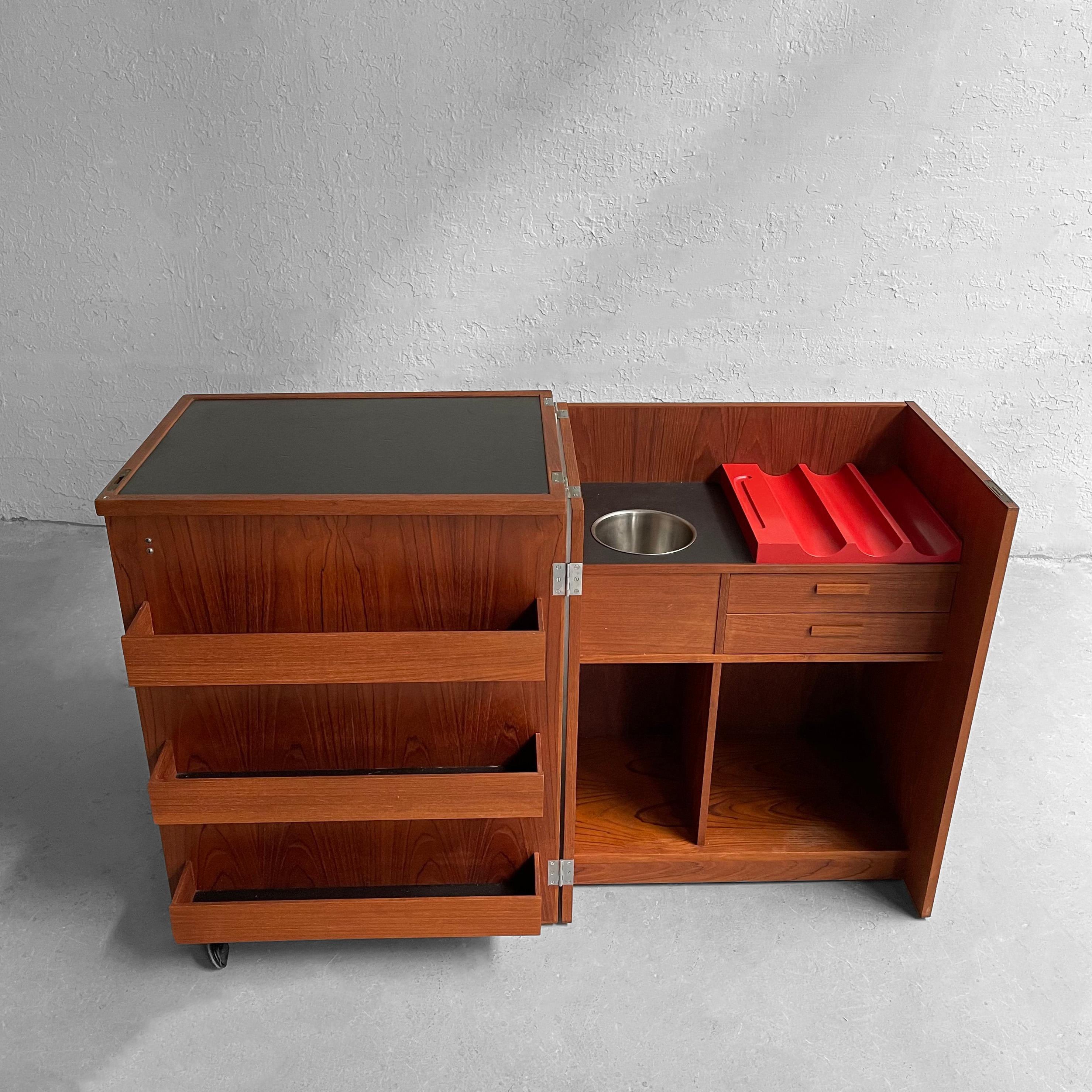 Scandinavian Modern Danish Modern Teak Bar Cabinet by Eric Buch for Dyrlund