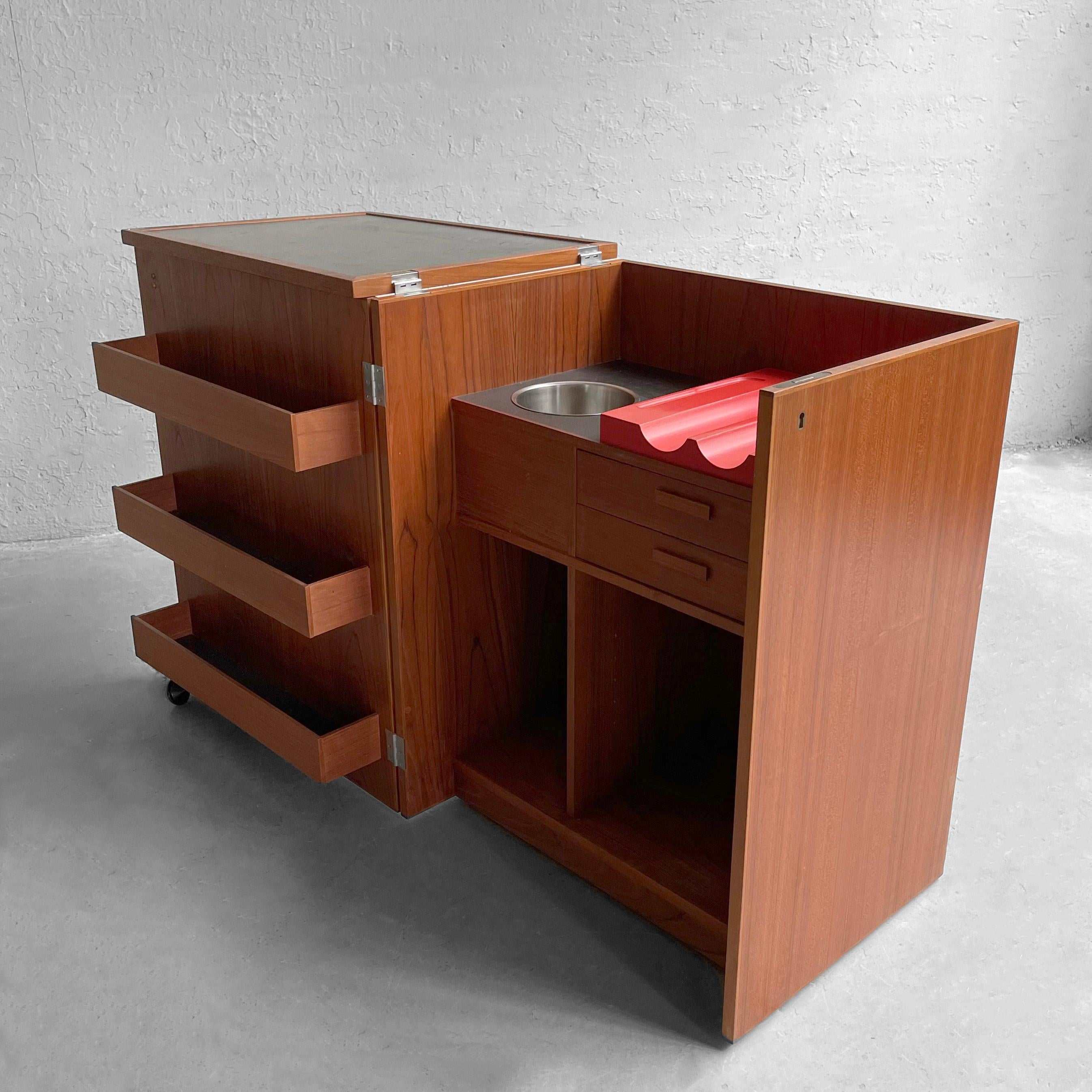 Danish Modern Teak Bar Cabinet by Eric Buch for Dyrlund 1