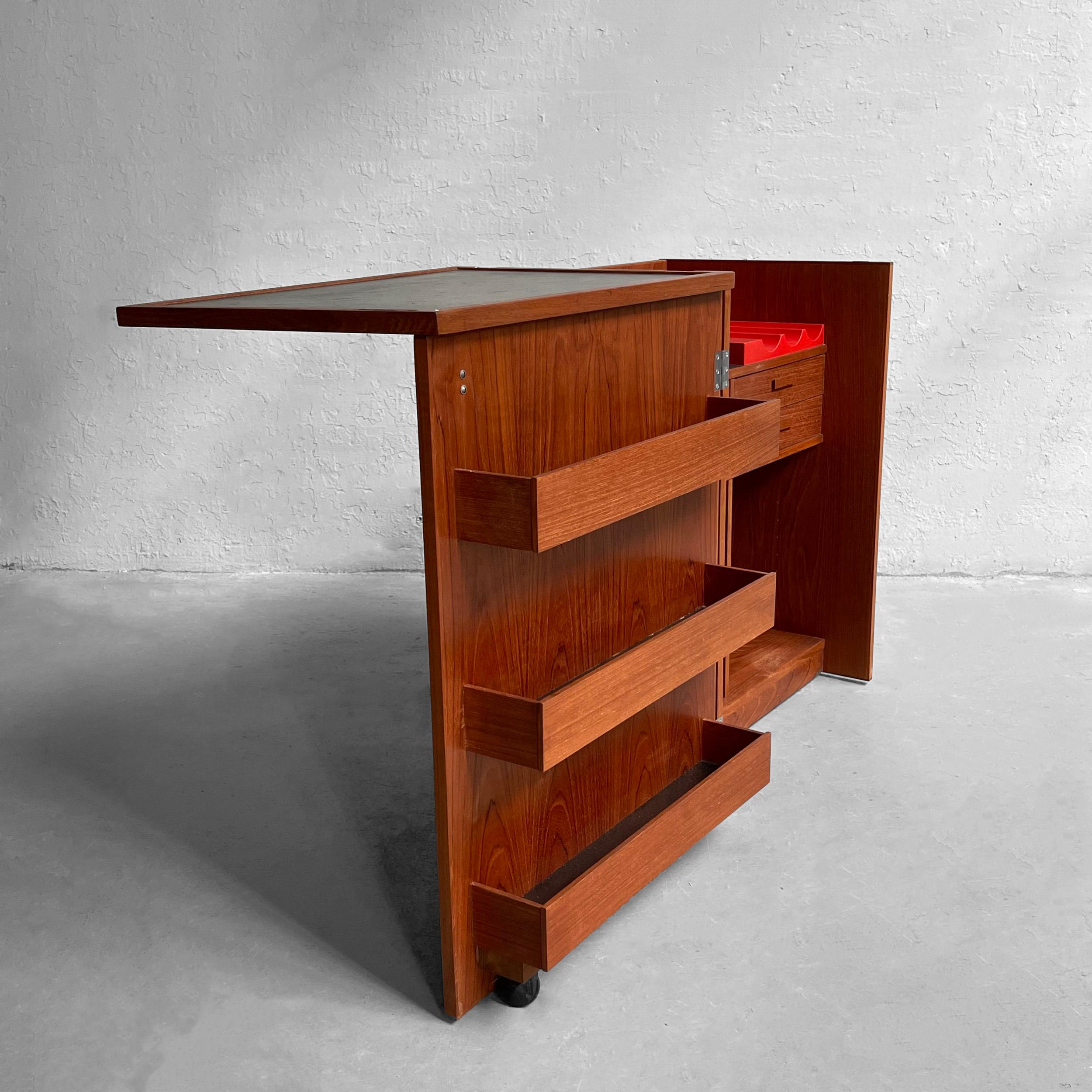 Danish Modern Teak Bar Cabinet by Eric Buch for Dyrlund 2