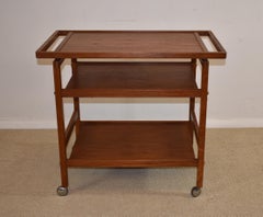 Danish Modern Teak Bar Cart Brdr Furbo, Denmark