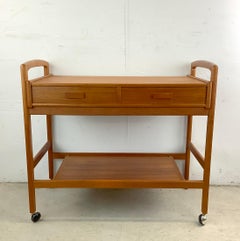 Danish Modern Teak Bar Cart