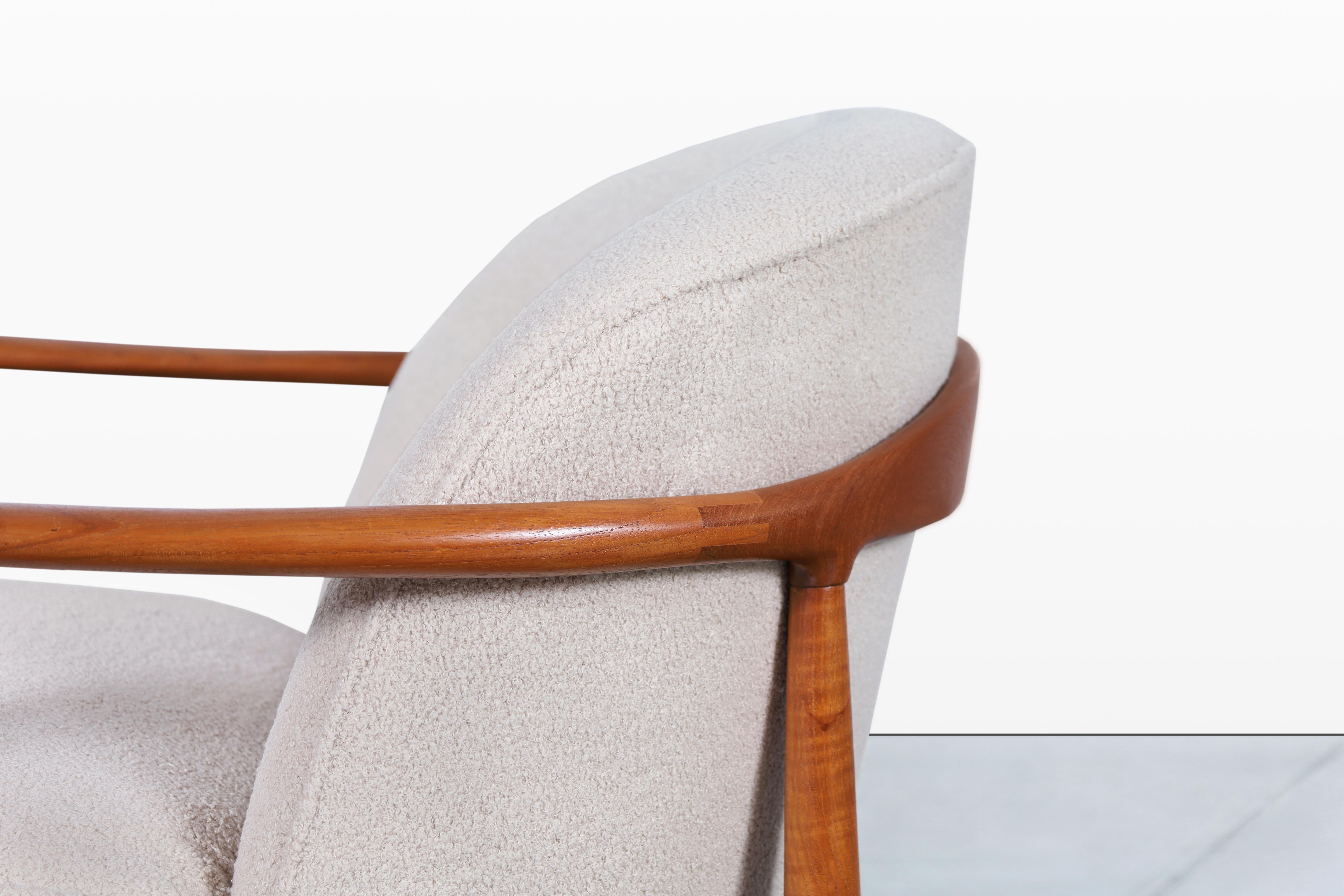 Fauteuils de salon modernes danois en teck de Finn Andersen pour Selig en vente 3