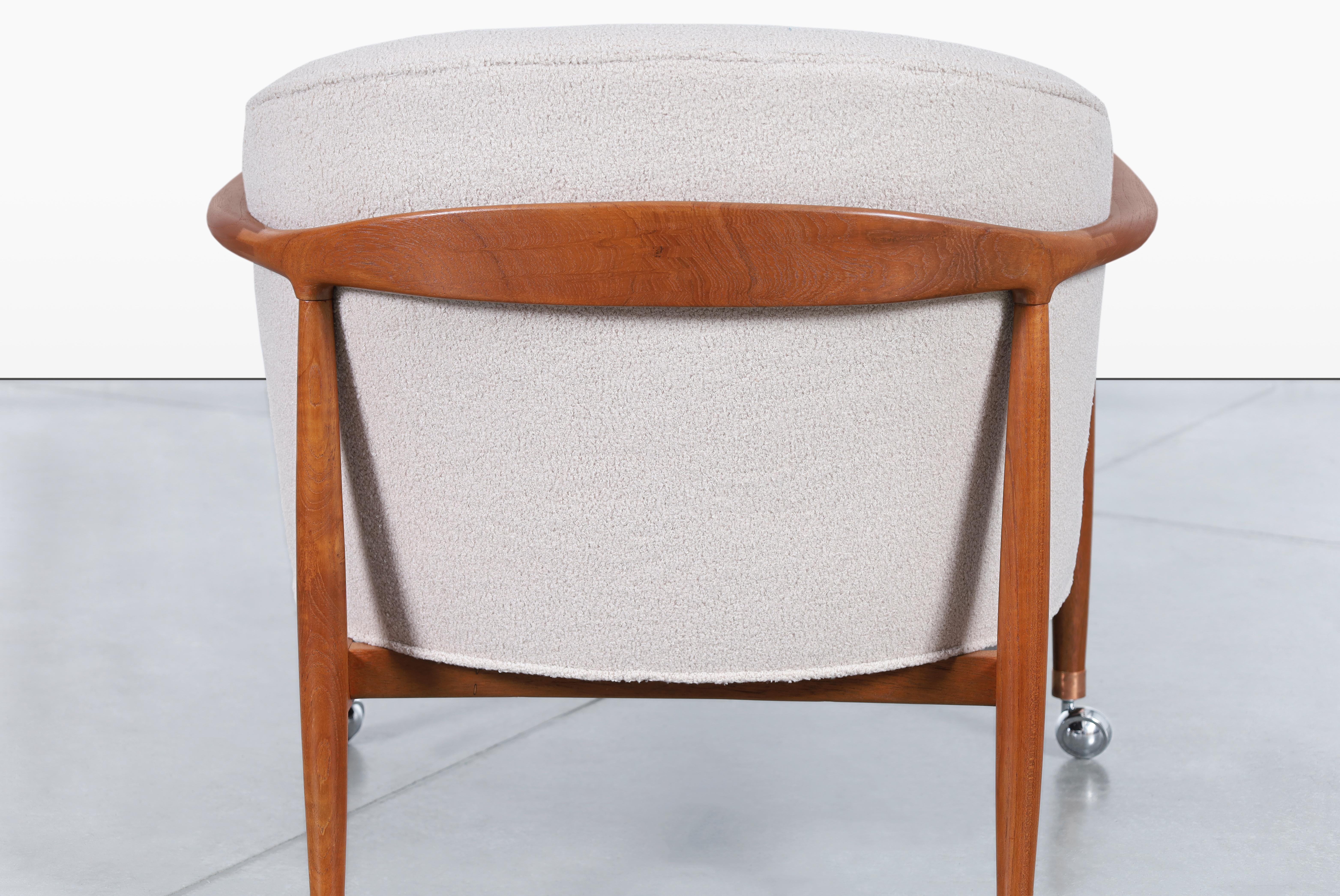 Fauteuils de salon modernes danois en teck de Finn Andersen pour Selig en vente 6