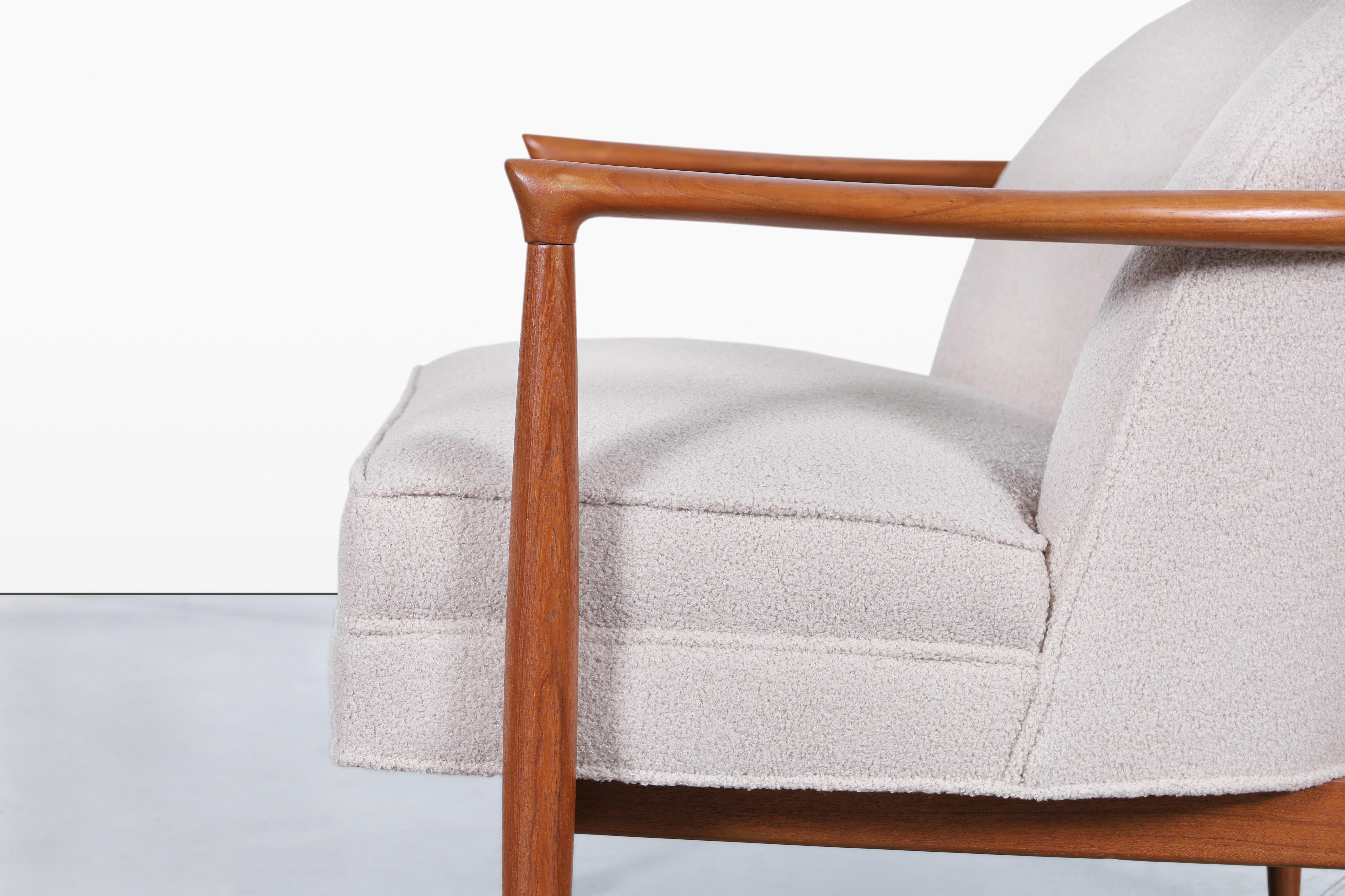 Cuivre Fauteuils de salon modernes danois en teck de Finn Andersen pour Selig en vente
