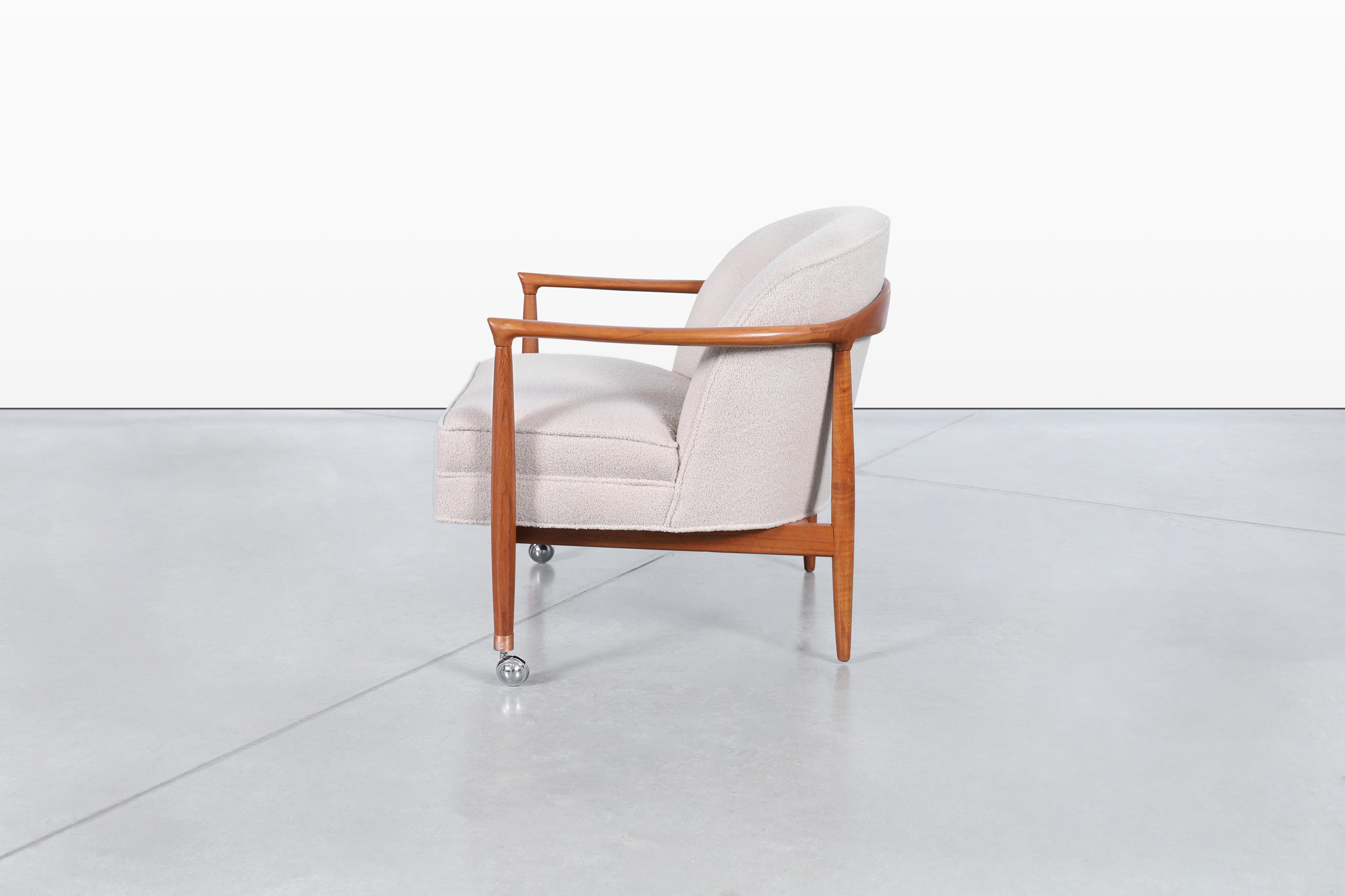Fauteuils de salon modernes danois en teck de Finn Andersen pour Selig en vente 2