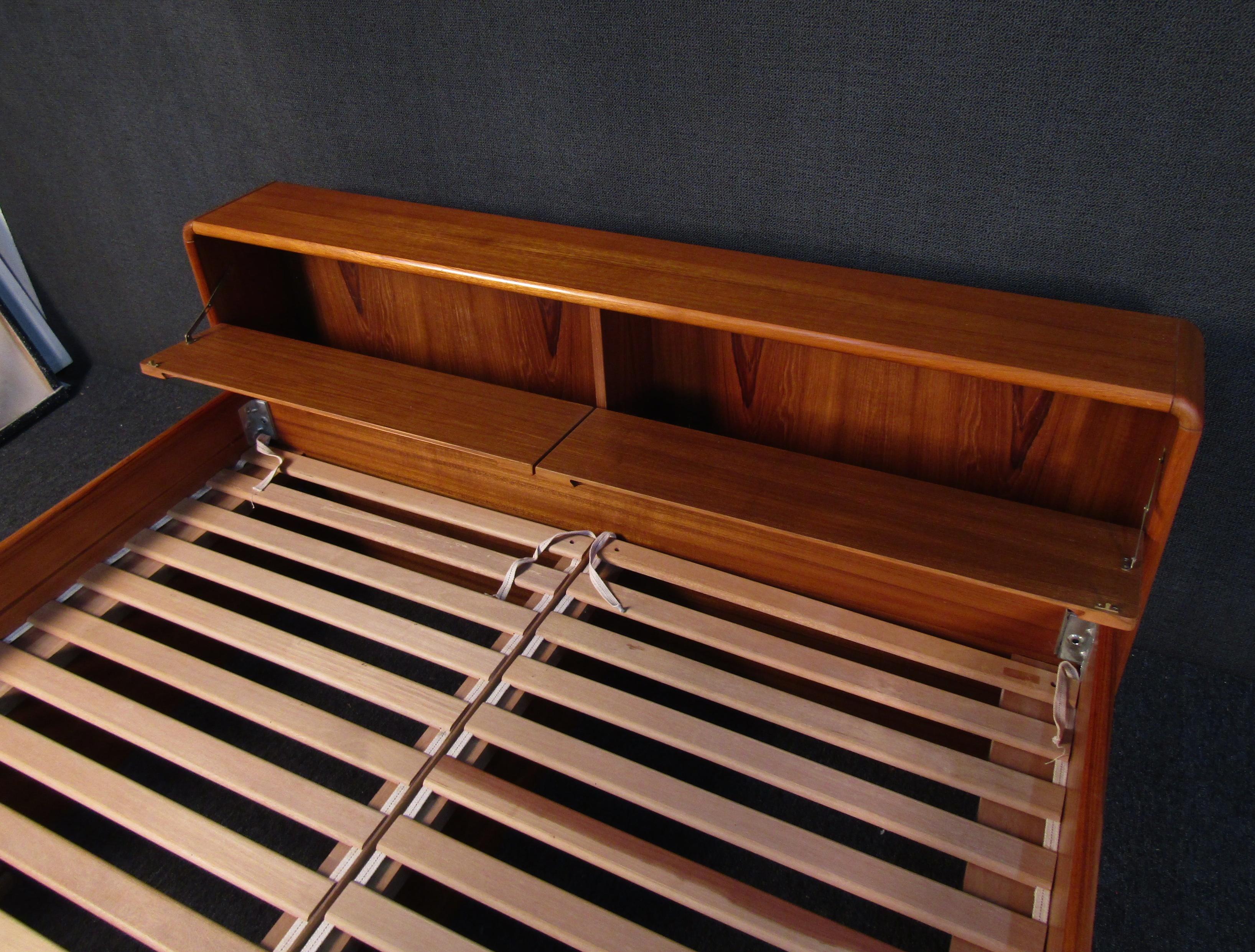 Danish Modern Teak Bed Frame  5