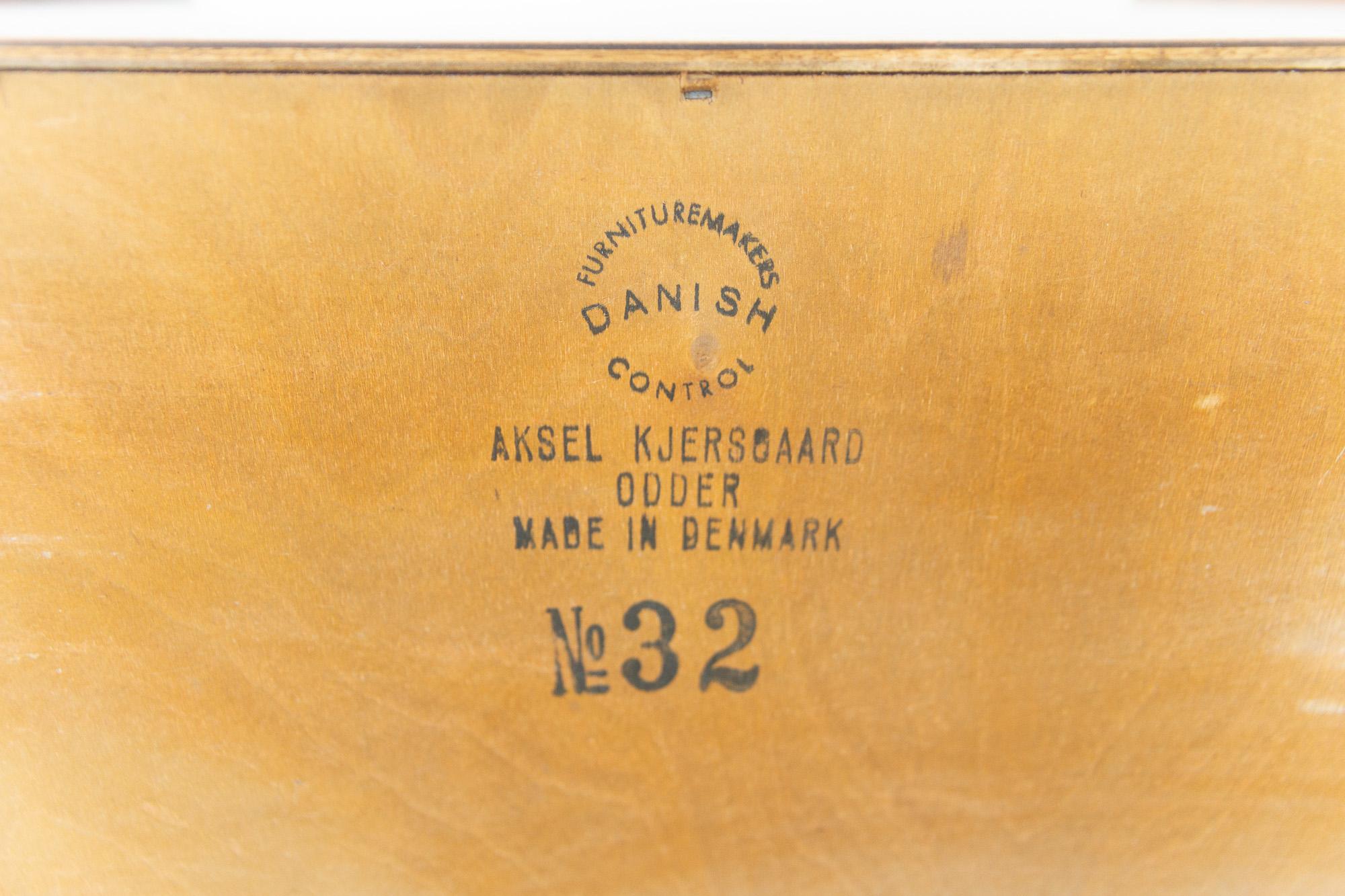 Danish Modern Teak Bench, Mirror and Drawers by Kai Kristiansen 1960s For Sale 11