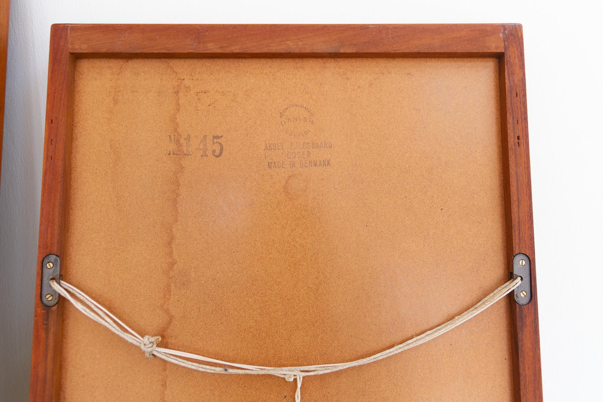 Danish Modern Teak Bench, Mirror and Drawers by Kai Kristiansen 1960s For Sale 13